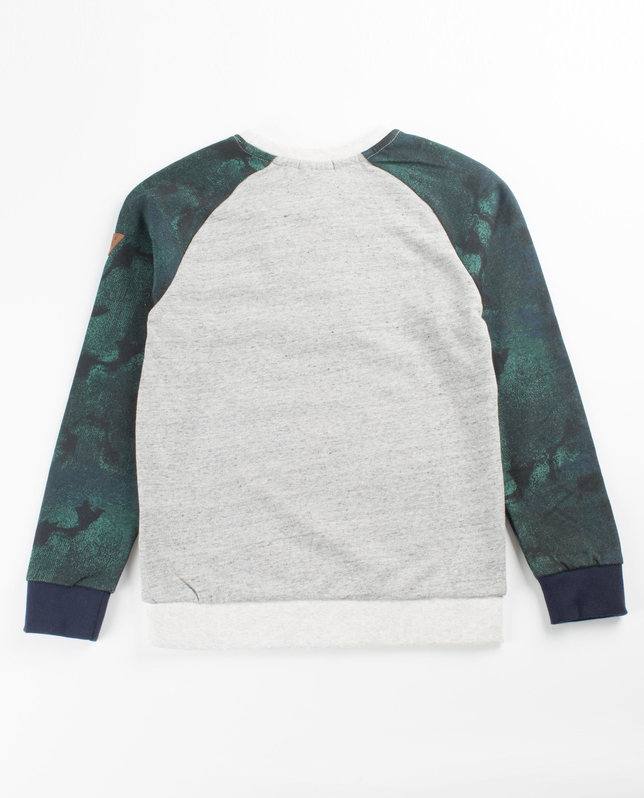 Sweaters - Sweater met bedrukte mouwen