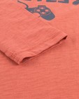 T-shirts - Terracotta longsleeve met print