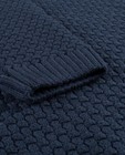 Truien - Donkerblauwe gebreide trui 