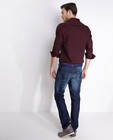 Chemises - Aubergine stretch-hemd