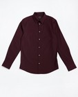 Chemises - Aubergine stretch-hemd