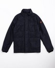 Manteaux - Donkerblauwe jas met coating