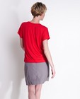 T-shirts - Rood T-shirt met veren