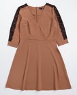 Robes - Crêpe jurk met fijn kant