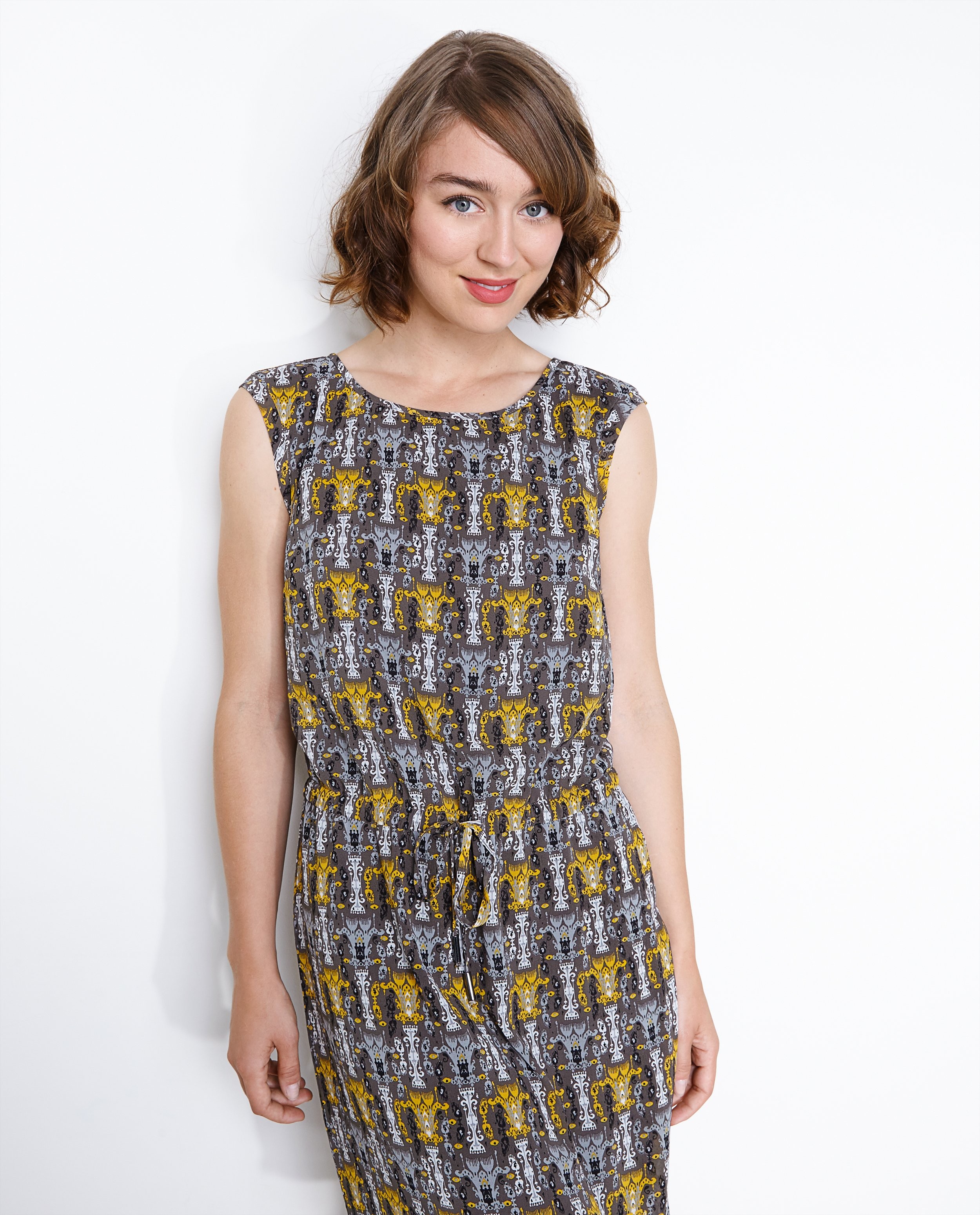 Kleedjes - Chiffon jurk met patroon