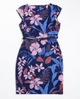 Kleedjes - Blauwe jurk met bloemenprint