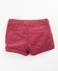 Shorts - Warmrode fluwelen short