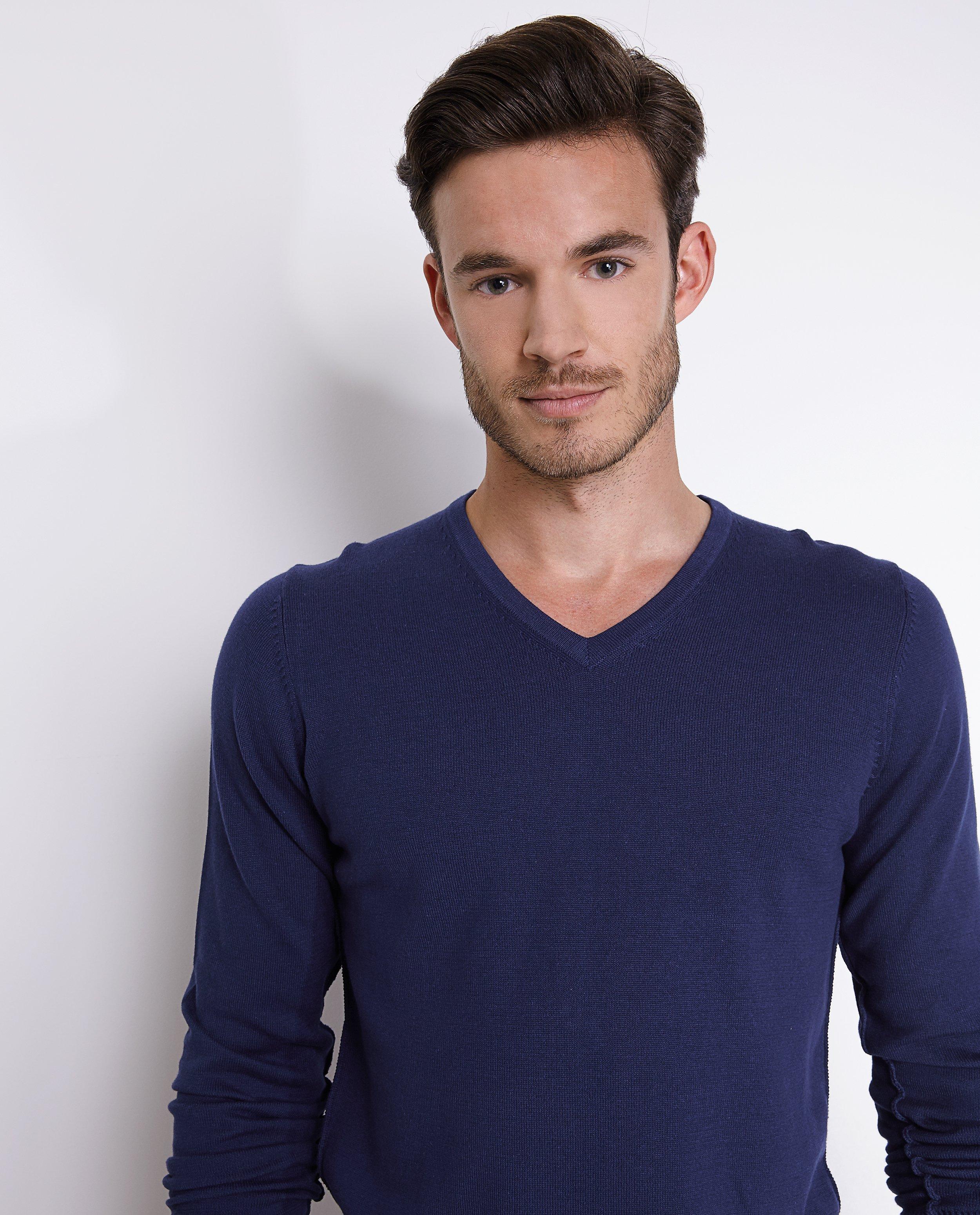 Truien - Slim fit trui met V-hals