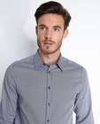 Hemden - Donkerblauw hemd met patroon