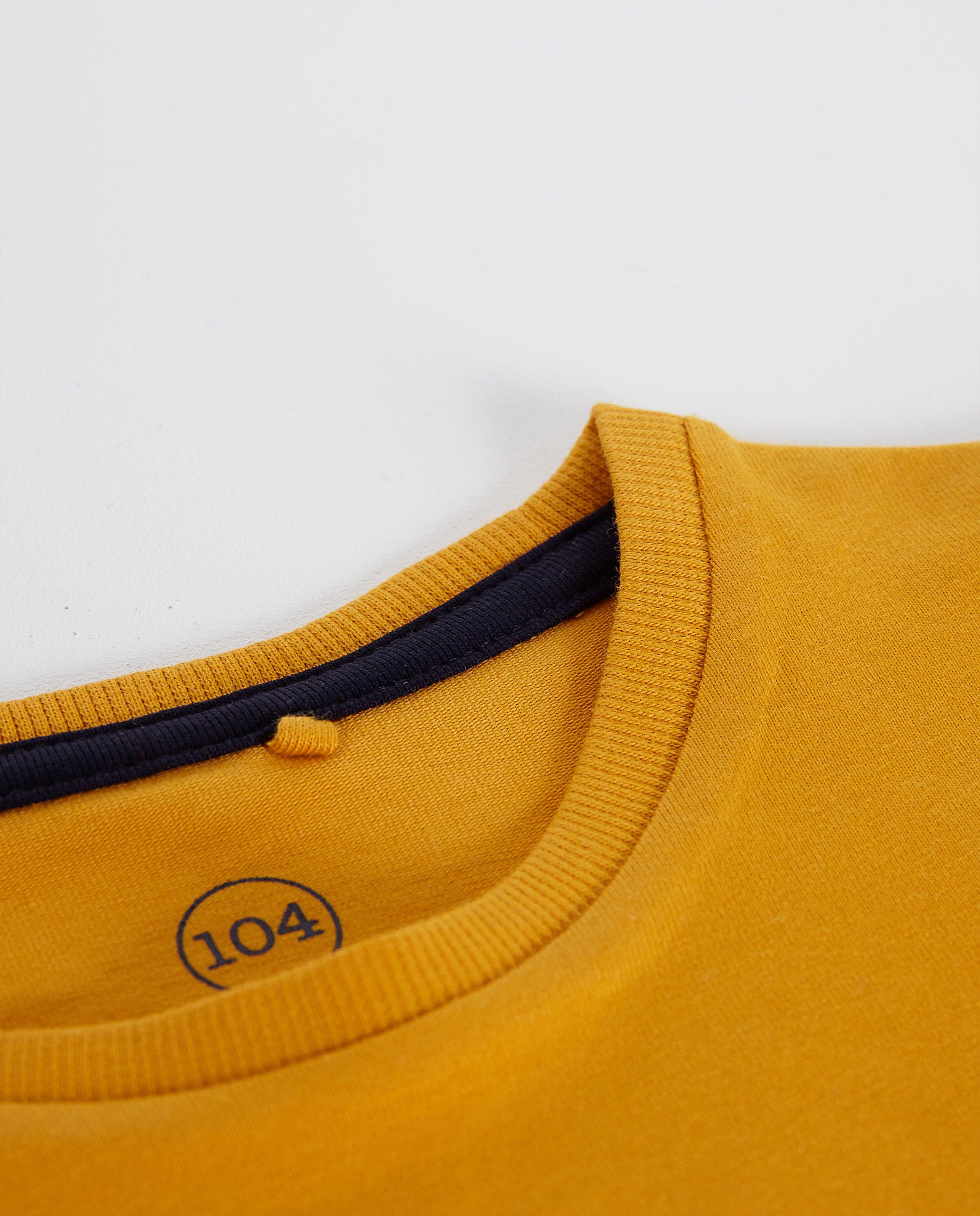 T-shirts - Rode longsleeve met print en rits