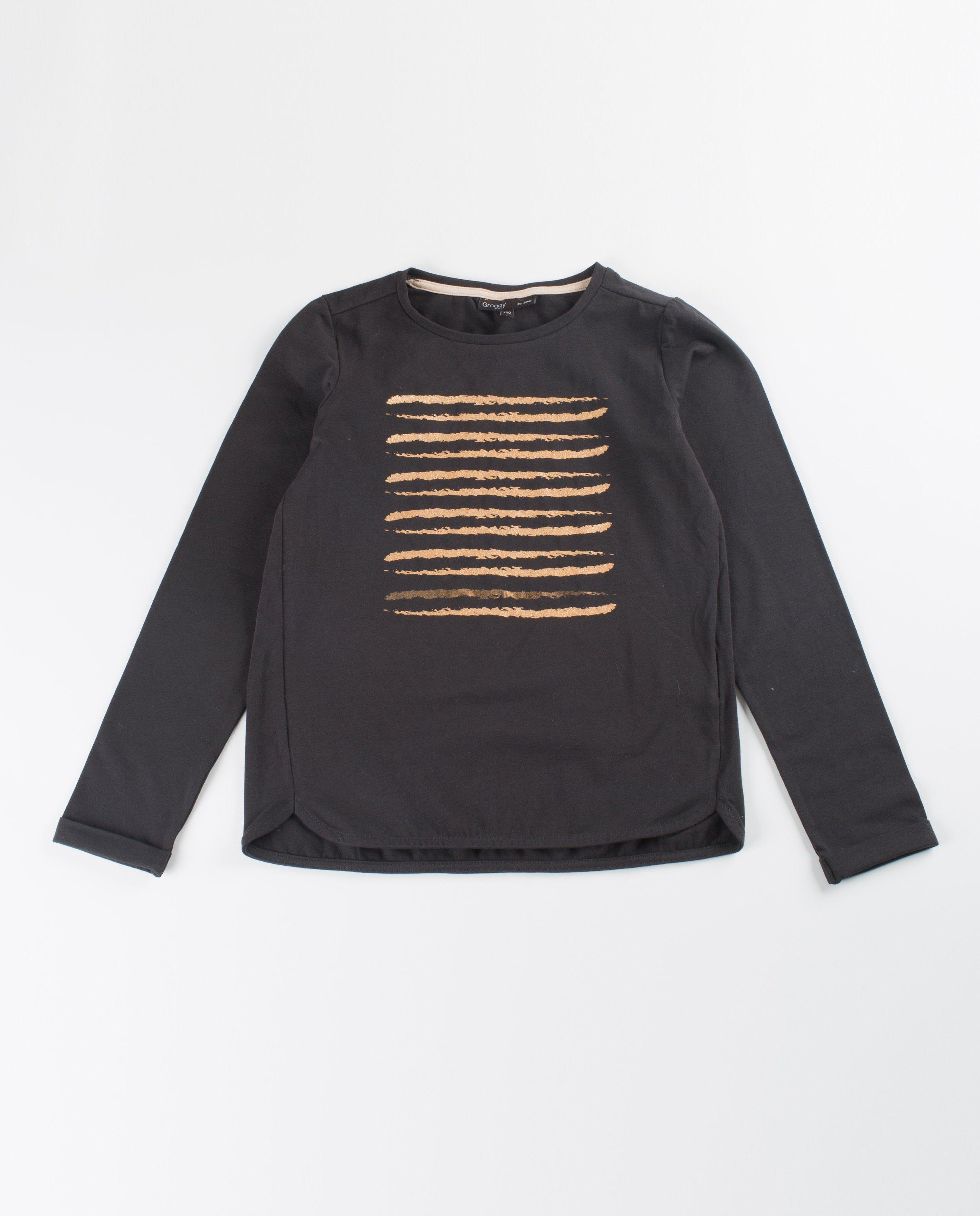 Longsleeve met metallic print - null - Groggy