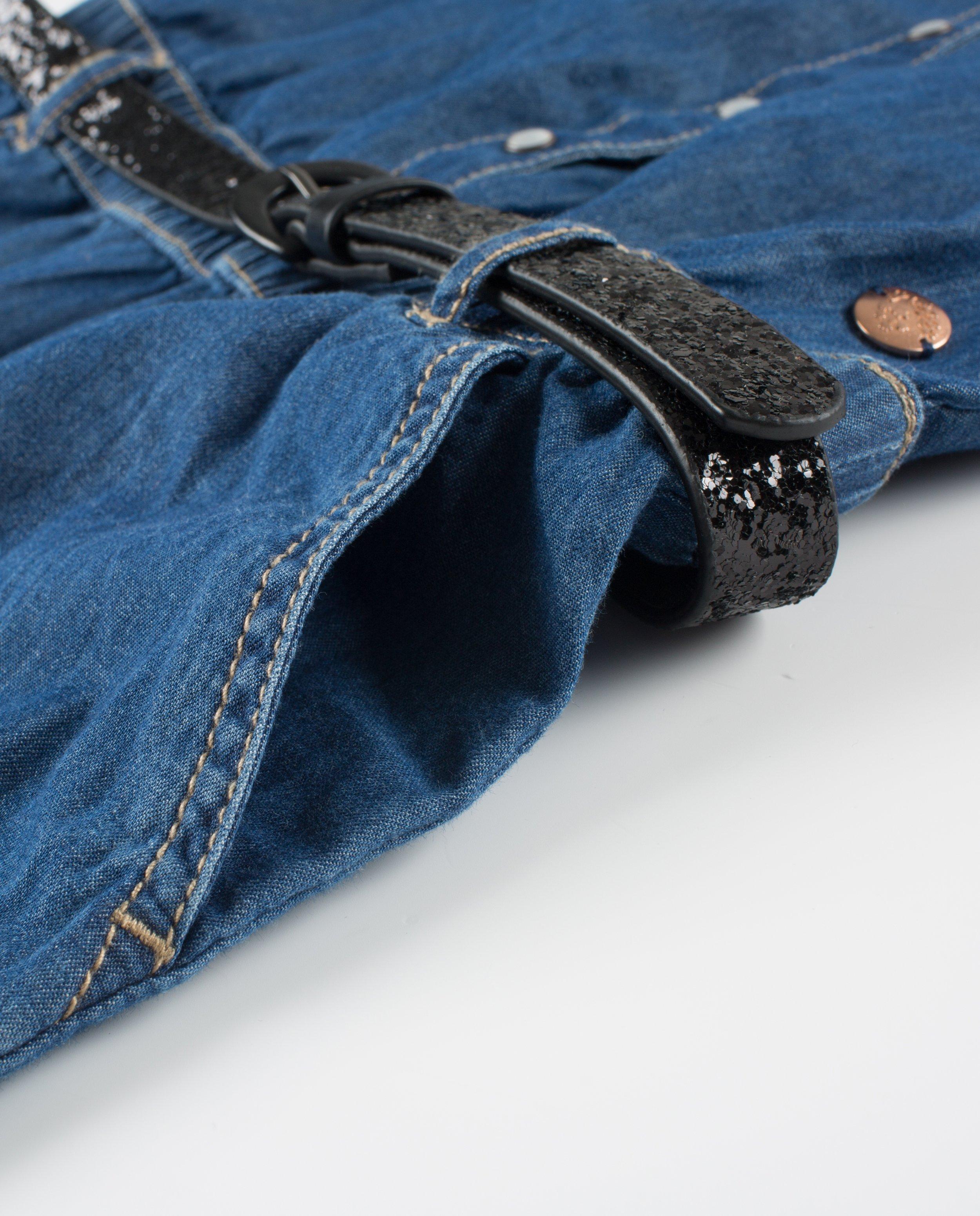 Robes - Denim hemdjurk met studs