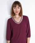 Hemden - Aubergine blouse 