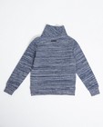 Sweaters - Grijze sweater met wikkelkraag
