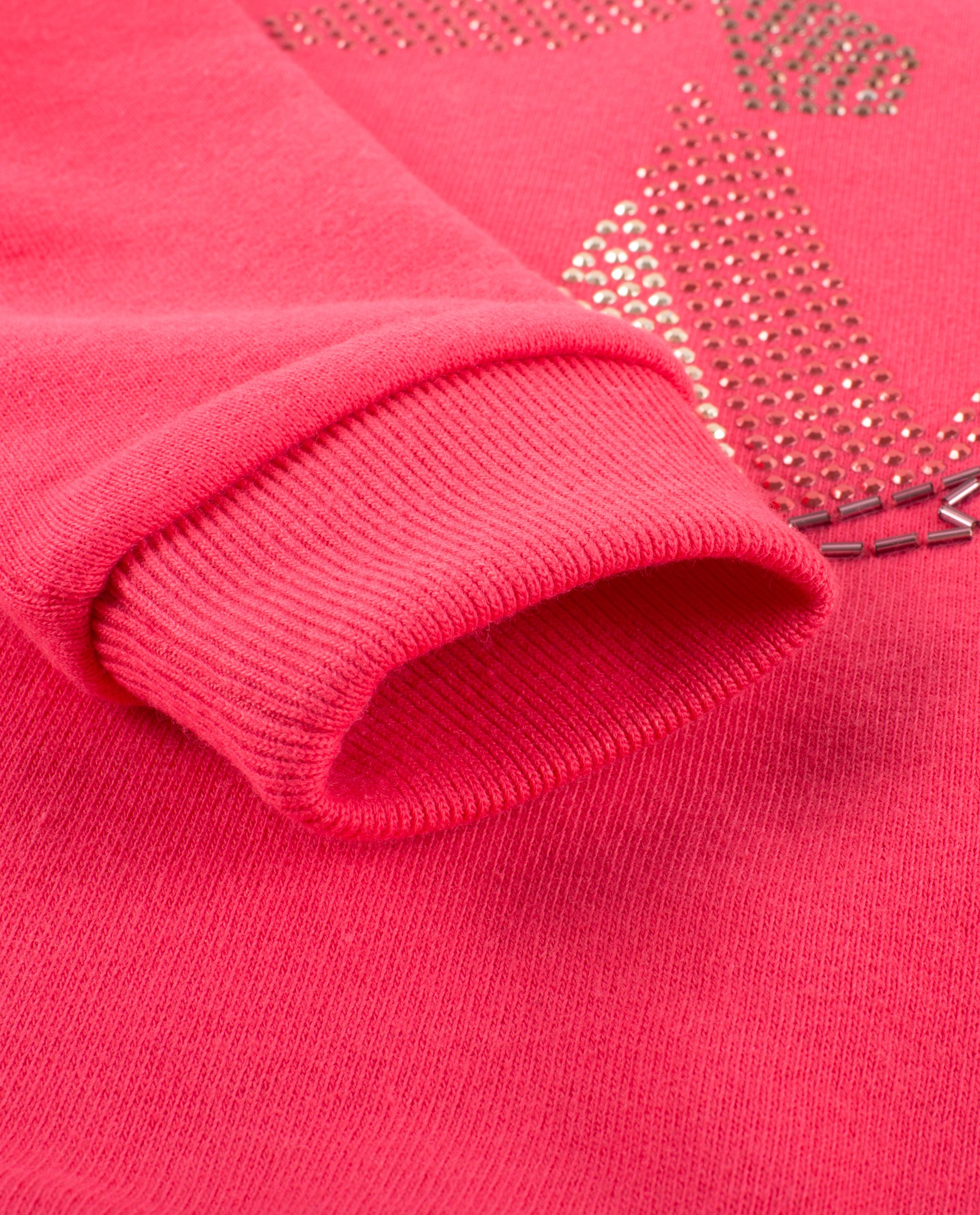 Sweaters - Roze sweater met strass