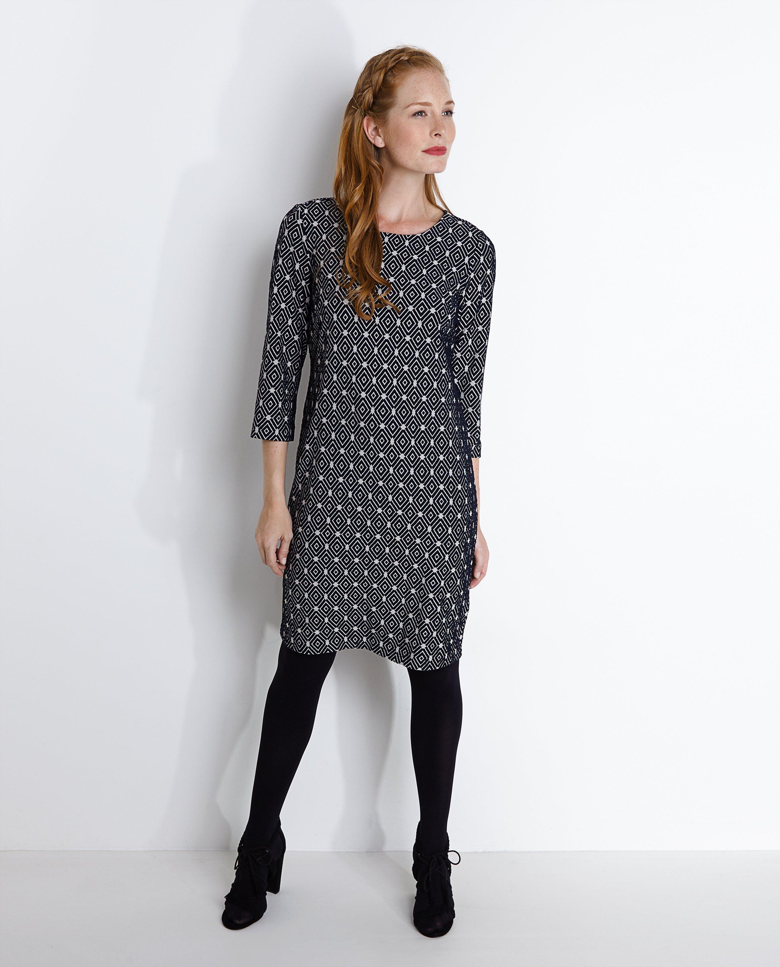 Jurk met jacquardprint - null - JBC