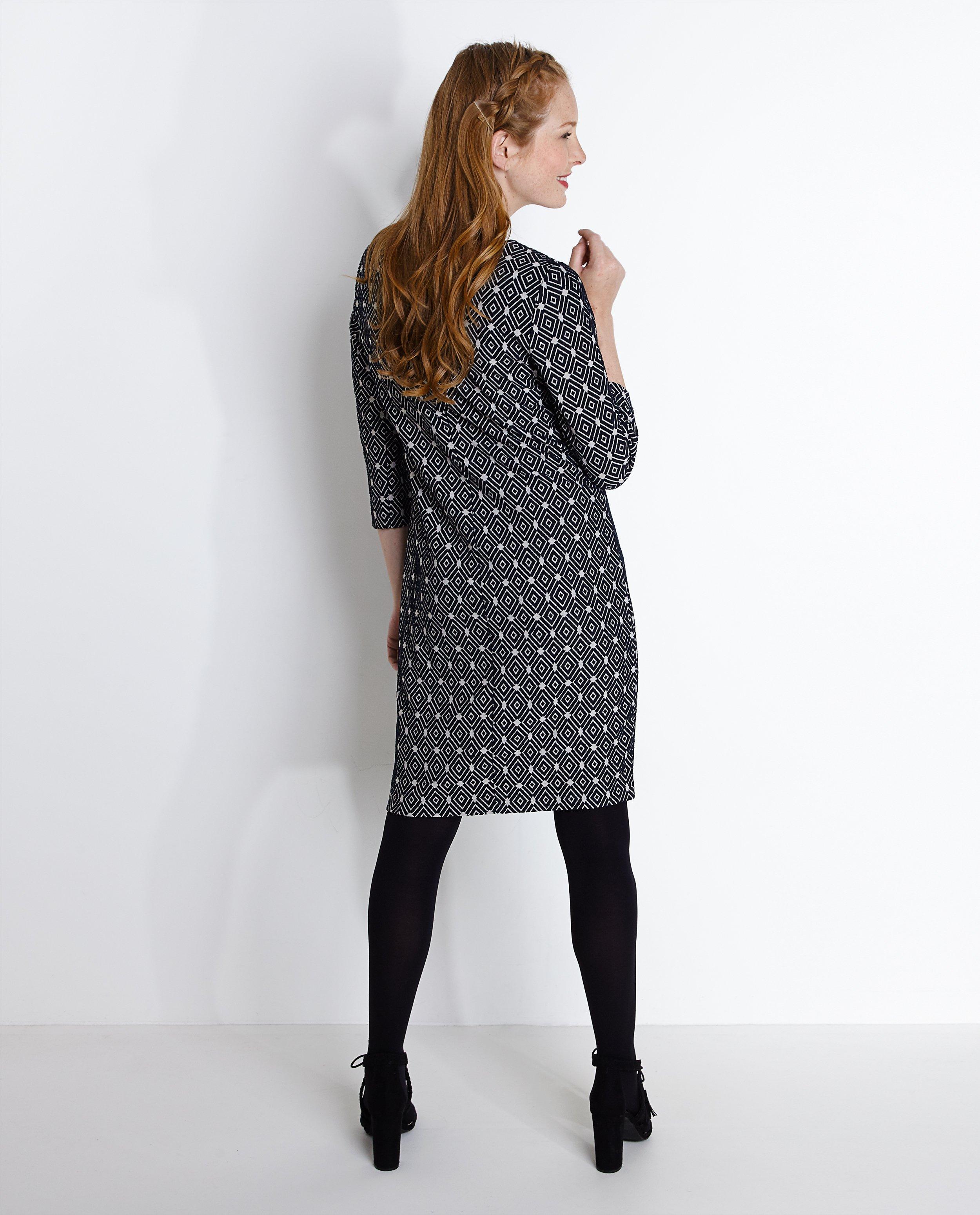 Kleedjes - Jurk met jacquardprint