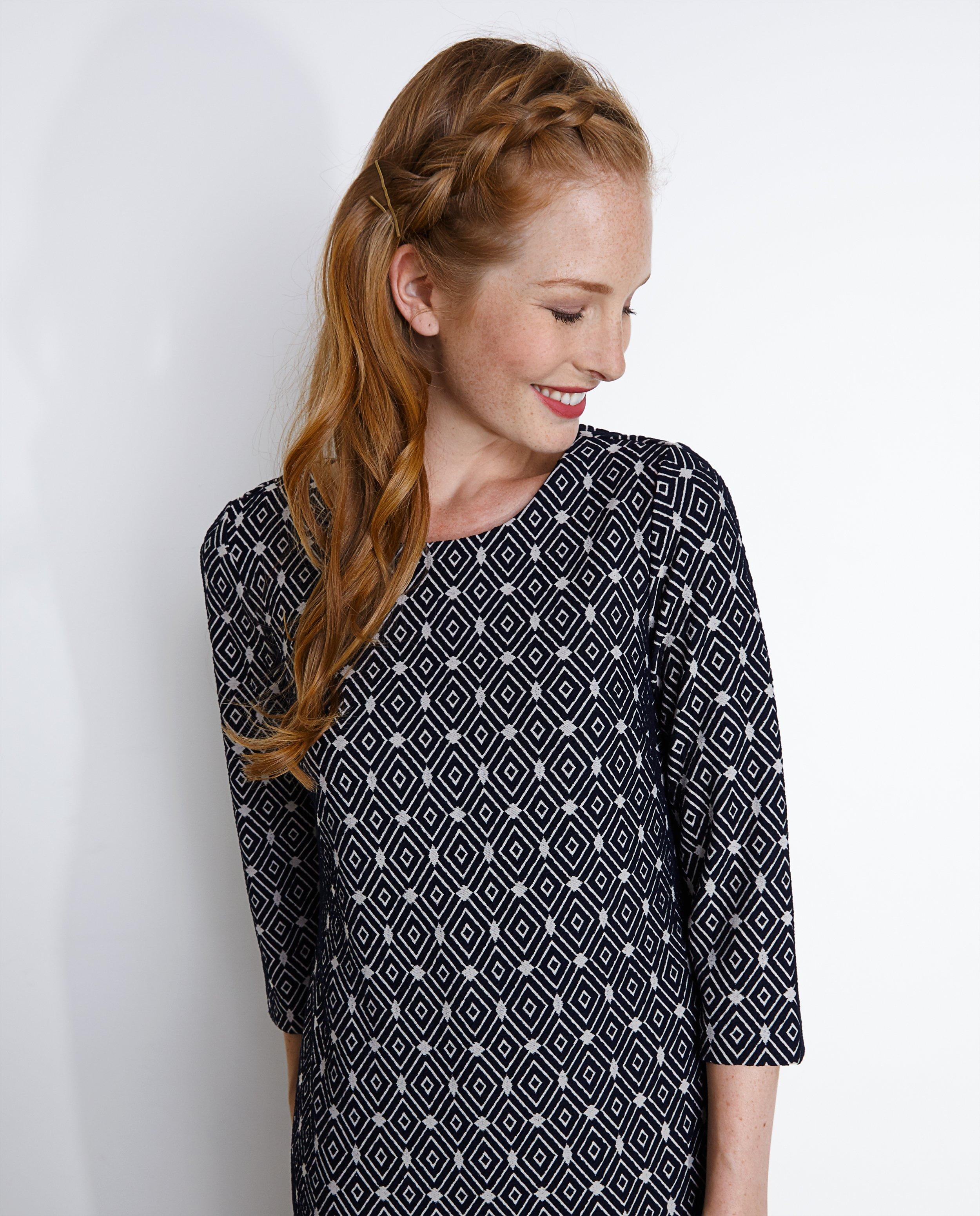 Kleedjes - Jurk met jacquardprint