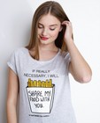 T-shirts - Grijs T-shirt van biokatoen