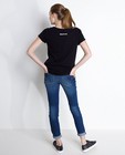 T-shirts - Zwart T-shirt van biokatoen met glitter