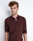 Hemden - Bordeaux hemd met print