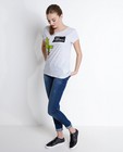 Grijs T-shirt van biokatoen met print - null - Groggy