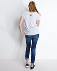 T-shirts - Grijs T-shirt van biokatoen met print