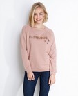Sweaters - Poederroze sweater met pailletten
