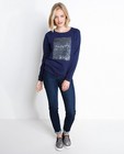 Blauwe sweater met pailletten - null - Groggy