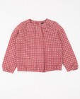 Hemden - Warmrode blouse met patroon