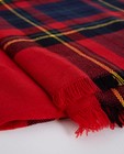 Breigoed - Rode sjaal met ruiten