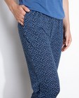 Pantalons - Gladde broek met barokke print