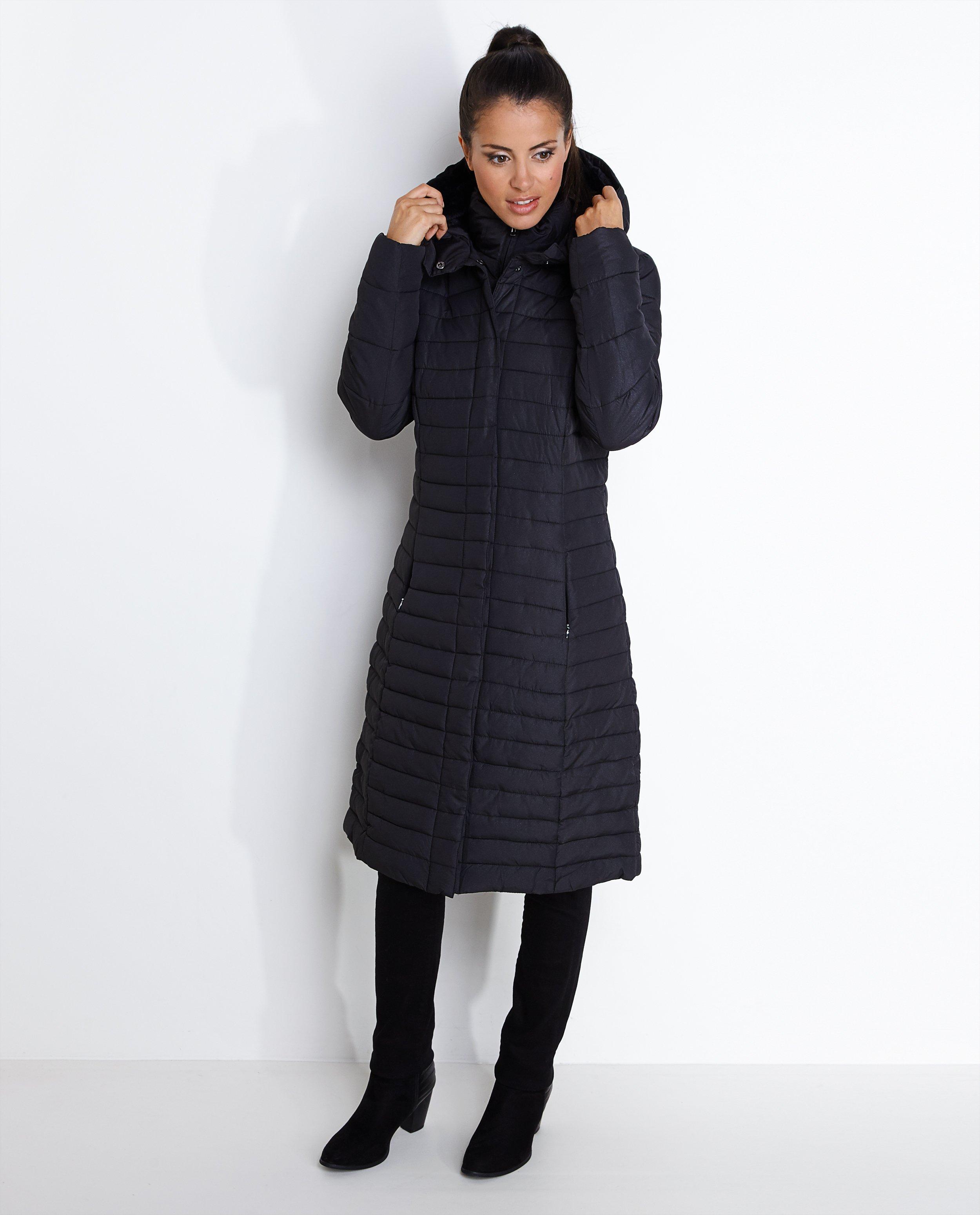 Lange zwarte jas - D&eacute;tails du produit - noir - image num&eacute;ro 2