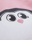 Roze pyjama met pinguïn