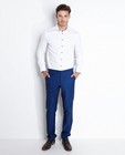 Wit hemd met blauwe knoopjes - null - Iveo