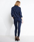 Pantalons - Blauwe broek met utility look