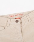 Pantalons - Zandkleurige corduroy broek