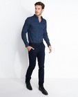 Jeansblauw hemd met dessin - null - Iveo