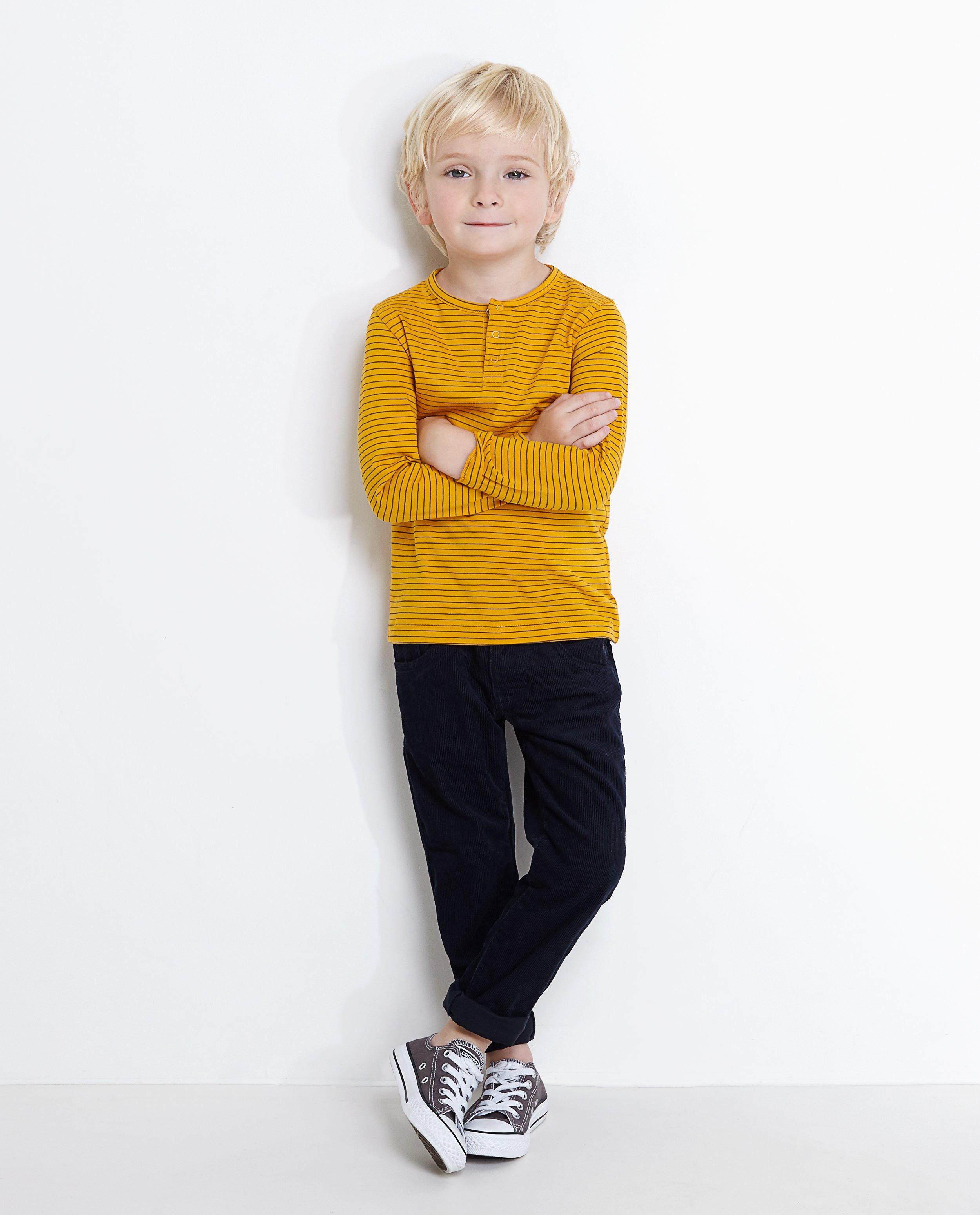 Corduroy broek met rechte pijpen - null - JBC