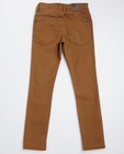 Pantalons - Camel broek met smalle pijpen