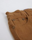 Pantalons - Camel broek met smalle pijpen