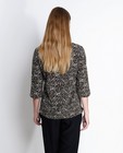Chemises - Kaki blouse met natuurlijke print