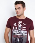 T-shirts - Aubergine T-shirt met print