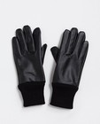 Zwarte imitatieleren handschoenen - null - JBC