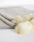 Bonneterie - Sjaal met lurex en pompons