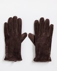 Bruine suède handschoenen - null - JBC