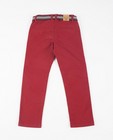 Broeken - Rode broek met riem Samson