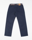 Pantalons - Blauwe broek met riem Samson