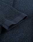 Cardigan - Blauw vest met glitterdraad
