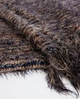 Bonneterie - Harige sjaal met gekleurde strepen